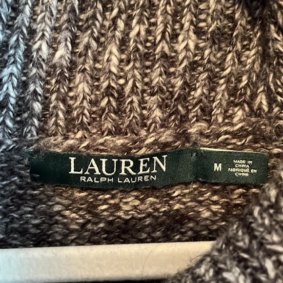 Lauren Ralph Lauren size M black heather colored sweater. - Picture 4 of 4